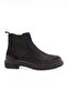 Men's Rubber Sole Chelsea Boots Navy Suede Genuine Leather 61310223210