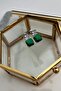 Minimal Zircon Stone Square Earrings (2 CM)