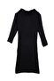 Black Transparent Knitwear Dress - 6