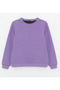 Girl's Sweatshirt Purple- Nora
