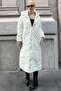 Mad Girls Ecru Long Puffer Coat Mg1303 - 4