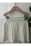 Girl's Elastic Waist Pleated Knitwear Trend Skirt - 7