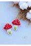 Mushroom Themed Snap Buckle Natural Niche Hair Accessory