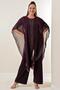 Chiffon Lycra B.B. with Stone Bead Detail on Top Overalls - 2