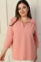 Polo Neck Quarter Sleeve B.B. Blouse - 2