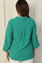 Polo Neck Pocket Quarter Sleeve B.B. Blouse - 4