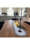 Runner American Service Tablecloth 40X110 cm Decorative Dining Table Felt White Color Leaf Model - 3