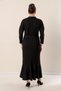 Leather and Glitter Tassel Detailed Waist Belted Skirt Flywheel B.B Long Dress - 5