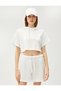 Women's White Sweatshirt 3SAK10215EK - 3