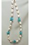 Seashell Blue Starfish Detailed Women's Necklace Bohemian Summer Jewelry - 7