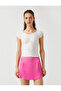 Basic Gathered V-Neck Ribbed Short Sleeve T-Shirt - 3