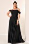 Rope Strap Front Ruffle Low Sleeve Lined Plus Size Chiffon Dress - 3