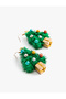 Christmas Themed Shaped Pine Tree Earrings - 3