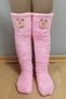 Kids Sock Children's Plush Sleeping Socks Welsoft Above-Knee Room Socks Foot Warmer Long Gonç Socks - 4