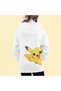 Pikachu Children's Sweatshirt with Front and Back Printed Hood Without Pouch 3 Threads - 2