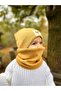 Unisex Mustard (1-5 YEARS) Ribbed 100% Cotton Beanie Neck Collar Set (LASNMAN PRICE) - 8
