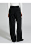 Palazzo Trousers High Waist with Fabric Pleat Detail - 4