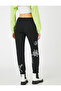 Jogger Sweatpants Printed Tie-Waist Elasticated Cuffs Fleece Lined Inside - 4