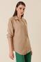 Single Pocket Oversized Seersucker Linen Shirt - 2