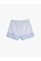 Pajama Bottoms Shorts Floral Elastic Waist Cotton - 8