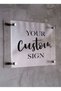 Custom Door Sign Board Office Office Mini Entrance Sign Foil Cut on Transparent Plexiglass 50X35Cm - 3