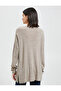 V-Neck Sweater Oversize Long Sleeve Cashmere Textured - 4