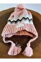 Ki̇tti̇ Girls' Inner Fleece Lace-Up Beanie 24130-04-068 Ages 4-8
