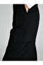 Palazzo Trousers High Waist with Fabric Pleat Detail - 5