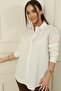 Sleeve Folded Jewelled Shirt