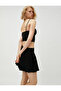 Pleated Mini Skirt with Lace Detail - 2