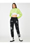 Jogger Sweatpants Printed Tie-Waist Elasticated Cuffs Fleece Lined Inside