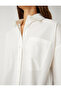 Oversize Shirt Cotton Long Sleeve Pocket Detailed - 5