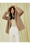 Hooded Oversized Plush Short Coat