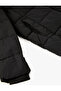 Puffer Jacket Hooded Faux Fur Collar Detailed Zipper Pocket - 7