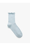 Basic Glitter Socks with Ruffle Detail - 2