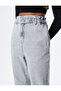 Elastic Waist Jeans High Waist - Baggy Jeans - 5