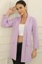 Shawl Collar Lycra Long Jacket
