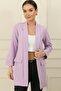 Shawl Collar Lycra Long Jacket - 2