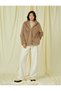 Hooded Oversized Plush Short Coat - 3