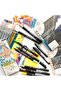 Kurecolor Mangaka Fine&Brush Double Sided Pen Cnkc-2200 No 845 Green Gray - 3