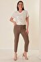 Lycra Plus Size Trousers with Elastic Waist - 2