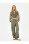 Crop Jacket Double Fabric Use Elasticized Cuffs Reverse Double Breasted Collar - 2