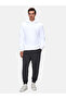 Slogan Hooded Zipperless Regular Fit White Sweatshirt