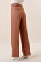 Side Pocket Wool Effect Palazzo Trousers - 4