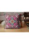 4-Piece Digital Printed Gift Sofa Set - Uzbek Patterned, Red, Burgundy - 2