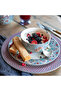 Flower Festival Blue Porcelain Breakfast Plate 21 Cm - 2