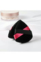 2 Pcs Black Velvet Puff - Face Contour & Makeup Cloth Sponge, Cotton Washable Cosmetic Foundation - 2