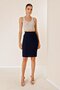 Women's Imported Crepe Cube Skirt