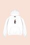 Free Gangster Printed Oversize Unisex White Hoodie - 5