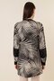 Leaf Patterned Pocketed Lycra Cardigan with Sequin Detail - 4